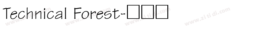 Technical Forest字体转换